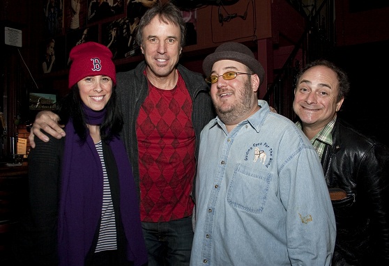 Photo of Sara Silverman, Kevin Nealon, Brian Fischler, Kevin Pollack at the Inaugural Laugh for Sight Los Angeles